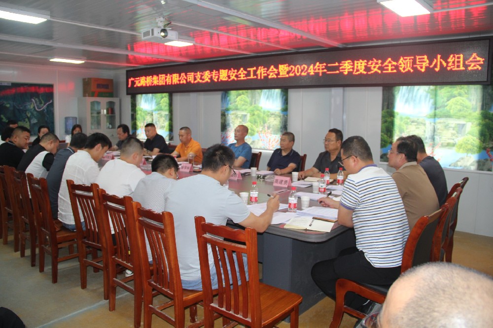 Z6尊龙凯时集团开展支委专题清静事情会暨2024年二季度清静向导小组会